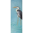 thumbnail image 2 of Atelier B Art Studio 8x14 White Modern Wood Framed Museum Art Print Titled - Grey Heron, 2 of 4