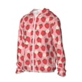 thumbnail image 2 of Balery Strawberry And Flowers Men's Women's UPF 50+ Sun Protection Lightweight Hoodie Performance Long Sleeve Shirt for Fishing Running-, 2 of 9