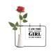 thumbnail image 1 of Yo soy el lastimoso chica Botella de decoración de jarrones colgantes de flores rosas artificiales, 1 of 3