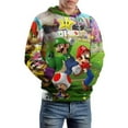 thumbnail image 5 of Mario Hoodie 3D Print Pullover Hooded Long Sleeve Sweatshirts Tops Blouse with Pocket for Mens Womens, 5 of 6