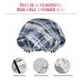 thumbnail image 5 of YFYANG Women's Double Waterproof Shower Cap, Batik Art Reusable Hair Cap for All Hair Styles and Head Sizes, 5 of 9