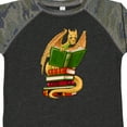 thumbnail image 4 of Inktastic Well-Read Cute Gold Dragon Reading Books Boys or Girls Toddler T-Shirt, 4 of 5