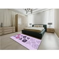 thumbnail image 4 of Ahgly Company Indoor Rectangle Patterned MediumOrchid Purple Area Rugs, 8' x 12', 4 of 6