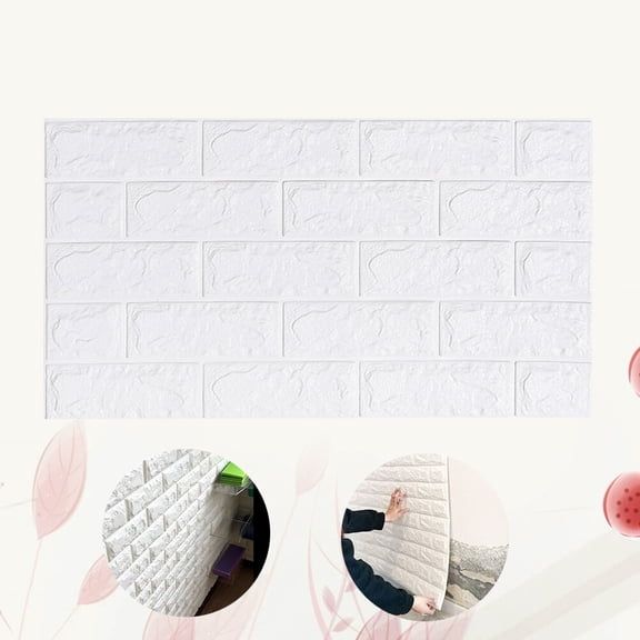 Healifty Thickened White Peel and Stick Wall Tile for Noise Blocking and Heat Retention