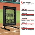 thumbnail image 3 of 9-Hole Baseball Pitching Net with Strike Zone  – Height-Adjustable Trainer for Pitching & Batting Drills, 3 of 6