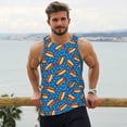 thumbnail image 6 of Daiia Hot Dog 1 Printed Men's Quick Dry Fit Muscle Tank Top Slim-Fit Tank Workout Tank Top Lightweight Sports Tank Top-X-Large, 6 of 7