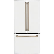 Cafe Cwe19spn 33" Wide 18.6 Cu. Ft. Counter Depth French Door Refrigerator - White