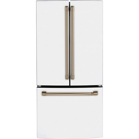 CafeÌ CWE19SP4NW2 18.6 Cu. Ft. White Counter-Depth French-Door Refrigerator
