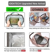 ideaTech Polyester Reusable Lunch Bags, Insulated Lunch Box for Women and Men, Freezer Safe, 1 Count