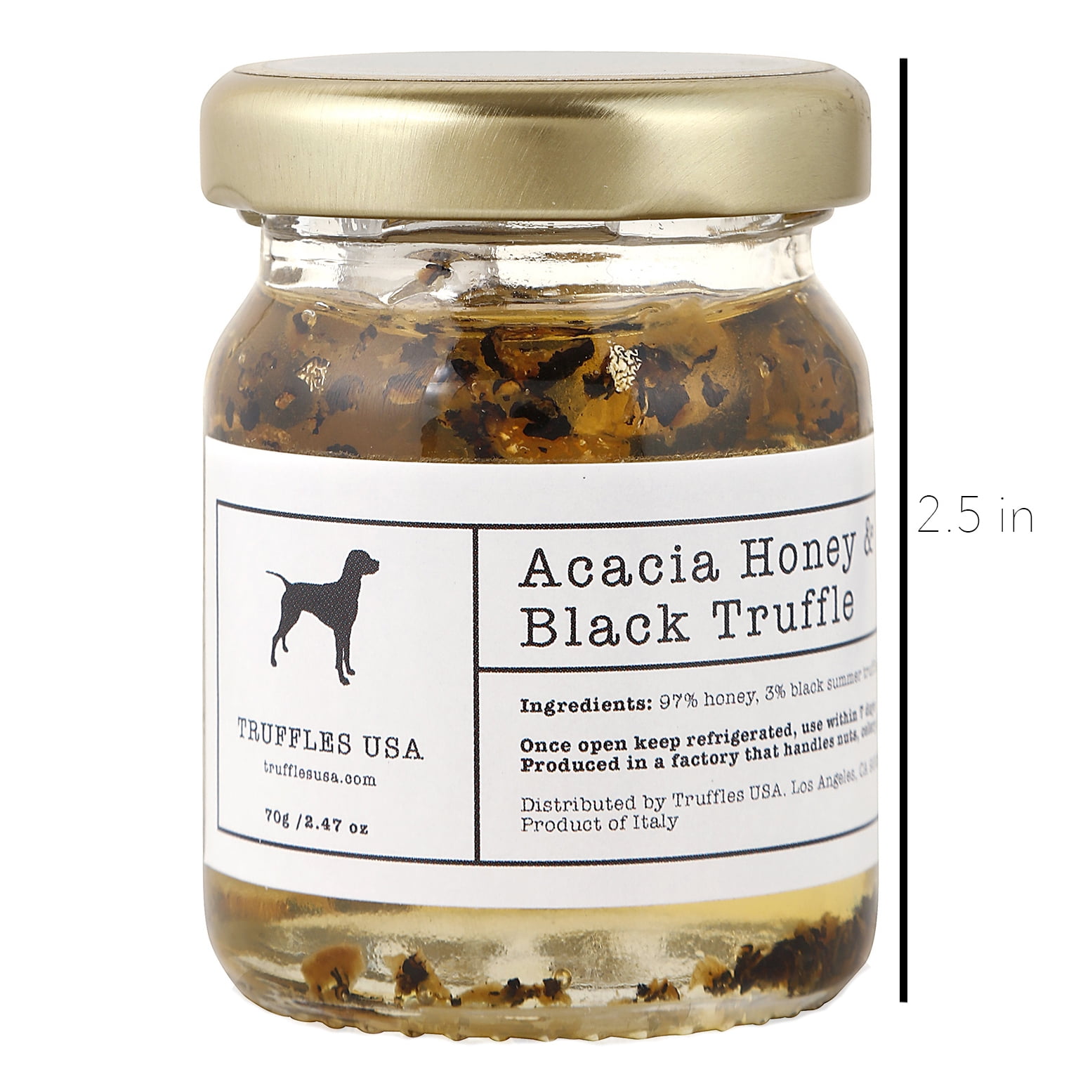 TRUFFLES USA Acacia Truffle Honey 2.47oz 70g Product of Italy