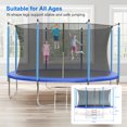 thumbnail image 5 of ChaoLink Trampoline, 10FT 12FT 14FT 16FT Trampolines for Kids & Adults, Trampoline with Enclosure, Ladder, Recreational Trampolines for Outdoor Jumpblue, 5 of 8