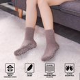 thumbnail image 6 of 6Pairs Non Slip Socks for Women Winter Warm Cozy Fuzzy Slipper Socks Soft Fluffy Hospital Socks with Grips, 6 of 6