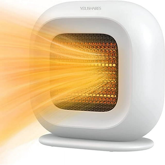 Jinsinto Electric Heater, Booster Heater 3s Fast Heating, Small Ceramic Fan Heater, 1500W Heat, Timer Quiet Fan Heater