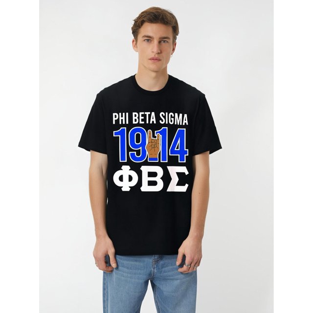 Phi Beta Sigma Paraphernalia, Phi Beta Sigma Fraternity T-Shirt Selected Pure Cotton Fun Design DIY Pure Cotton, Rich Patterns, Soft And Breathable, Casual And Versatile Halloween Christmas