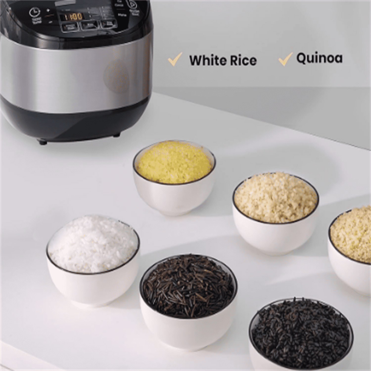 Cooker, Japanese Large Rice Cooker with Fuzzy Logic Technology, 11 Presets, 10 Cup Uncooked/20 Cup Cooked, Auto Keep Warm, 24-Hr Delay Timer