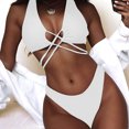 thumbnail image 2 of Bikini sexy de dos piezas para mujer, traje de baño con almohadilla de realce, conjunto de ropa de playa Fridja  nalpqowj54469, 2 of 4