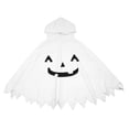 thumbnail image 2 of Boy Halloween Unisex Ghost Face Hooded Cloak Halloween Party Outfit for Boys 3-4 Years, 2 of 4