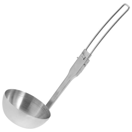 

HOMEMAXS Outdoor Camping Spoon Stainless Steel Foldable Spoon Kitchen Utensil Tableware