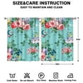 thumbnail image 2 of Soft Garden Floral Curtains 42x54 Inch 2 Panels, Rod Pocket Blackout Drapes for Bedroom and Entry Area, 2 of 2
