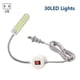thumbnail image 3 of Lámpara para máquina de coser ZHAOCHENG 2 uds 2W 30LED Flexible cuello de cisne, 3 of 5