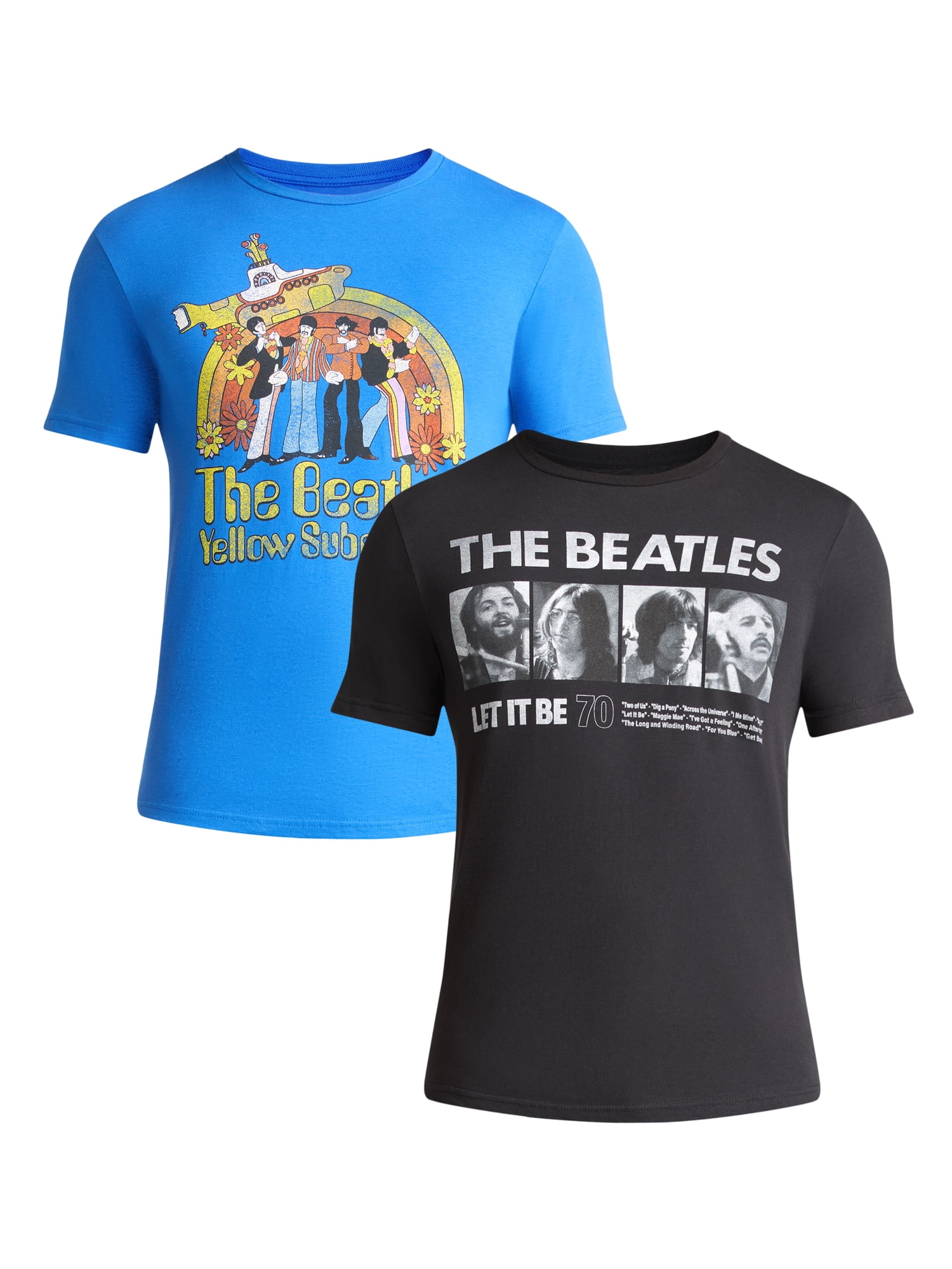 The Beatles Men's and Big Men's Graphic T-shirts with Short