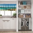 thumbnail image 5 of LALILO Kitchen Curtains and Valances Set of 3 36" Rocks Window Treatment Tiers for Window Decor, 5 of 5