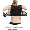 thumbnail image 6 of Fiaer Women's Bras Front Closure Posture Correction No Underwire Full Coverage Comfortable Lace Shaping Bra Black S, 6 of 8