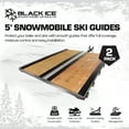 thumbnail image 2 of Black Ice 2 Pack 5-Foot Snowmobile Trailer Ski Guides for Friction-Free Loading, 2 of 11