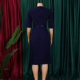 thumbnail image 4 of Dress For Women,Womens Bodycon Midi Dress Business Office Casual A-Line Dress, 4 of 8