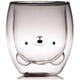 thumbnail image 4 of Sharemee Cute Mugs Taza de café espresso de vidrio aislado de doble pared, taza de té, taza de leche, Gigt para cumpleaños personal y oficina 250ml/8.4oz MFZFUKR JQWJ311, 4 of 9