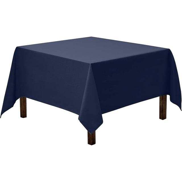 Nappe Carrée x Nappe Carrée Charbon pour Tables Carrées Ou Rondes en Polyester Lavable, Idéale pour Buffets, Fêtes, Soupers des Fêtes, Mariages et Plus