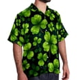 thumbnail image 2 of Saint Patrick's Day Men's Casual Hawaiian Shirts, Printed Button Down Short Sleeve Summer Beach Tops with Spread Collar - Unisex, 2 of 6