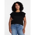 thumbnail image 2 of Time and Tru Women's Muscle Tank Top with Piped Trim, Sizes XS-XXXL, 2 of 6