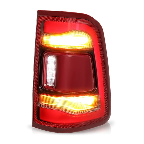 Right Passenger Tail Light For 2019-2023 DODGE RAM 1500 w/ Blind Spot Red Lens