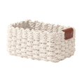 thumbnail image 3 of Aurorax Woven Rope Storage Basket Paper Rope Organizer Basket Boho Decor Handwoven Natural Large Capacity Decorative Wicker Basket for Home Bathroom Bedroom Kitchen Office, 3 of 7