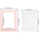 thumbnail image 2 of 20 marcos de fotos de papel de 8,5 x 6,5 pulgadas para manualidades. Marcos de cartón con 20 láminas de PVC transparente para decorar las esquinas de las paredes de tu hogar., 2 of 7