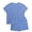 Blue, variant on Asklazy Two Piece Sets for Women Summer Travel Vacation Outfits Pleated Short Sleeve Lounge Sets,Mother‘s Day,Orange,L