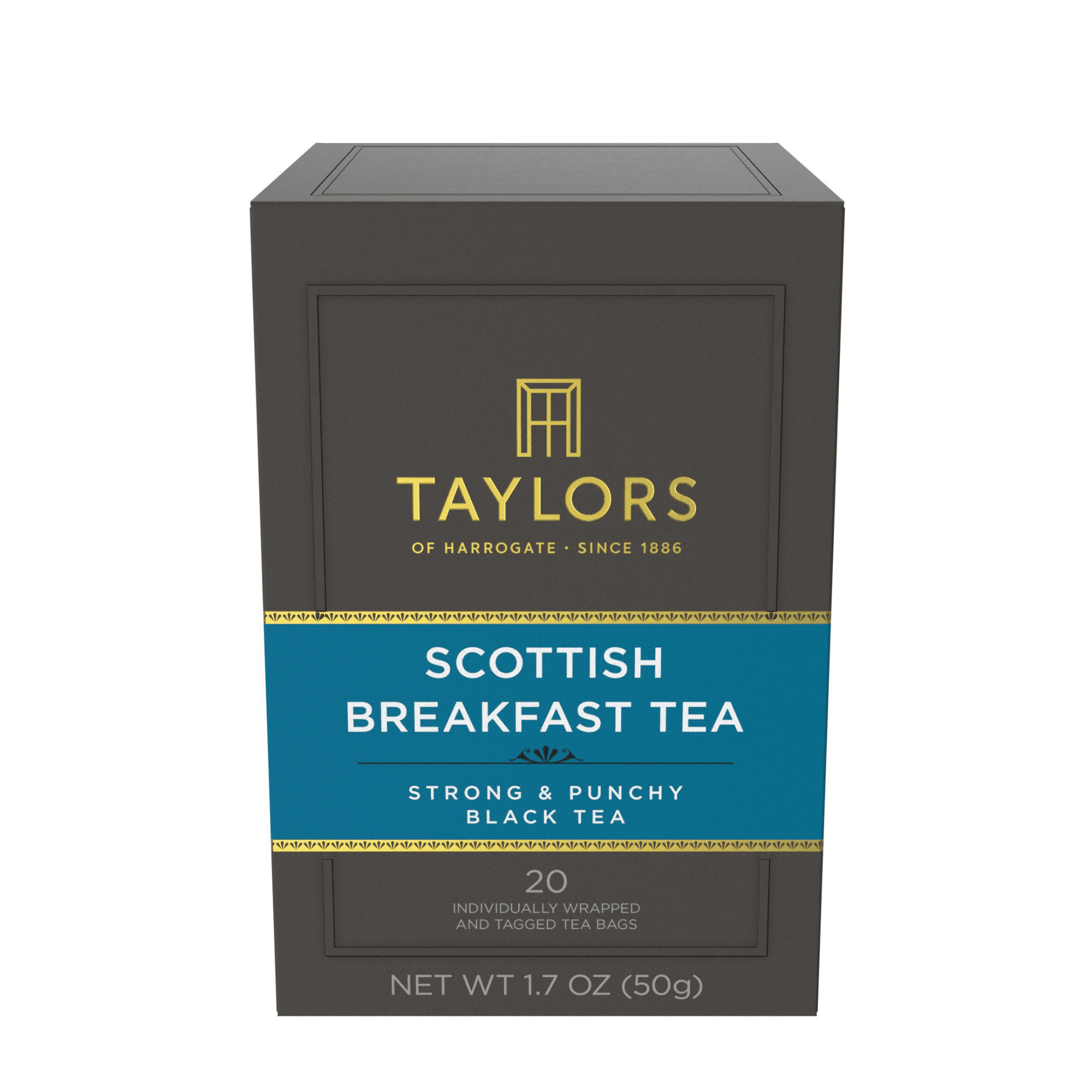 Taylors of Harrogate, Scottish Breakfast Teabags, 50 pillow packs