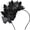 Black, variant on Vorkoi Butterfly Headbands Fascinators Hat Women Butterfly Costume Crown Headpiece for Women and Girls