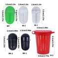 thumbnail image 5 of Osdhezcn 5Pcs Plastic Baits Bucket Fishing Baits Cage Trap Fish Lure Feeder Basket Holder, 5 of 9