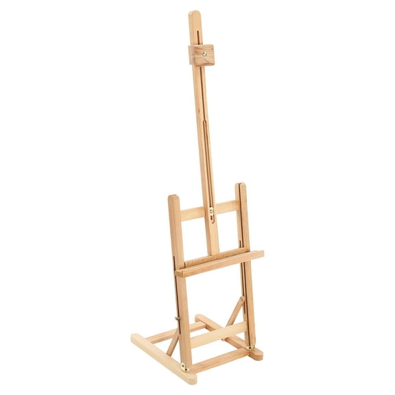Dwellnix Beech Wood Easel Stand, Adjustable Painting Holder with 90-180° Angles and 78-130cm Height Range, Ideal for Artists and Art Students