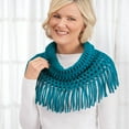thumbnail image 2 of Britts KnitsTM Open Weave Infinity Scarf W/Fringe, 2 of 2