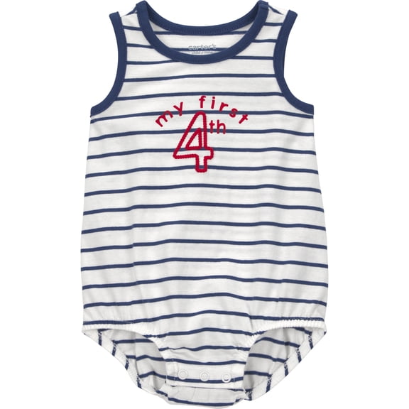 Carter's Child of Mine Patriotic Baby Bubble Bodysuit, Sizes 0/3-24 Months
