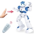 thumbnail image 1 of Remote Control Robot Toys Intelligent Programmable Walking Dancing Robots  Smart Gesture Sensing Learning for 7-14 Kids Blue, 1 of 4