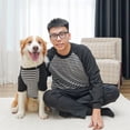 thumbnail image 2 of NovaStitch Fleece Dog T-Shirt Striped Short Sleeves Pet Sweatshirt Soft Dog Shirts Lightweight Stretchy Dogs Clothes for Medium Dogs Black XS, 2 of 6