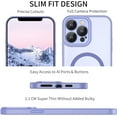 thumbnail image 3 of AIR-iPhone 12 Pro Max Case Magnetic, Phone Case iPhone 12 Pro Max Magnetic Slim Thin Translucent Matte Back Shockproof Anti-Yellow Protective Cover Case for iPhone 12 Pro Max Light Purple, 3 of 4