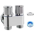 thumbnail image 1 of Universal 1/2 Thread One Into Three Out Faucet Kitchen Stainless Steel Inlet Valve Fitting Valve Toilet Bathroom Fittings, 1 of 5