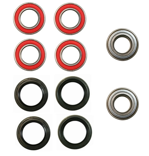 Both Yamaha YFM 450 Grizzly IRS Front Wheel Bearing Seal Kit 2007-2014