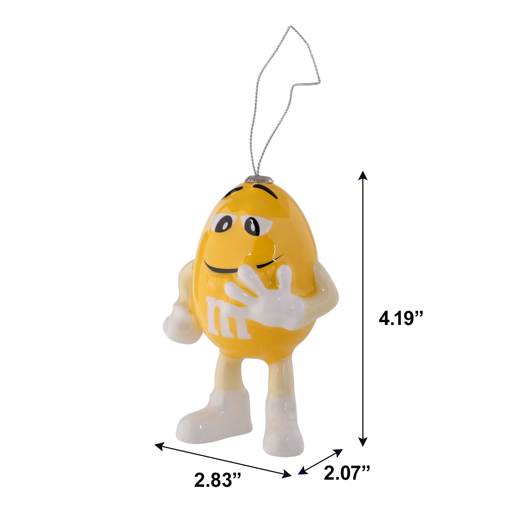 M&M’s Yellow M&M Character Hanging Christmas Ornament