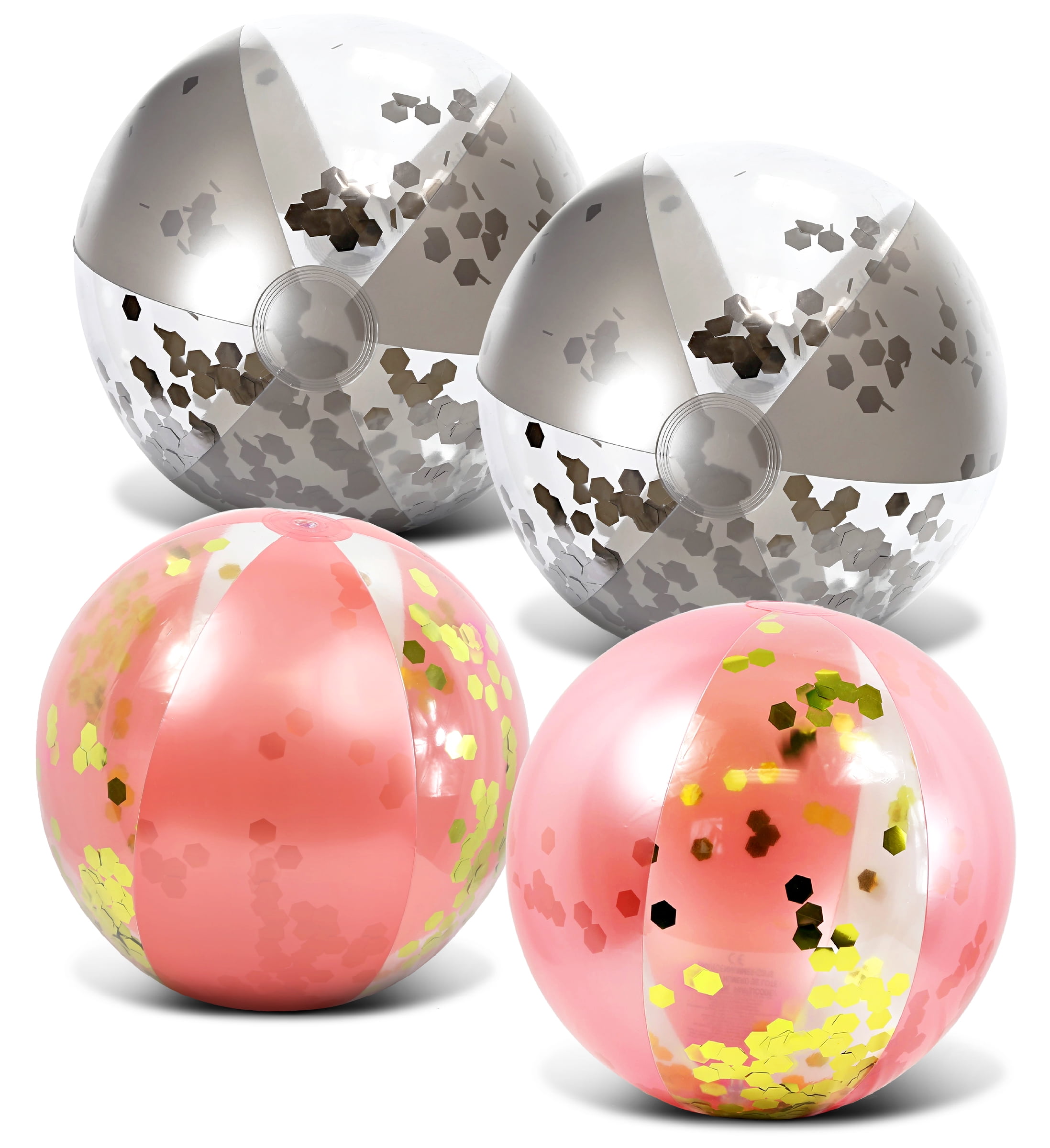 rose gold beach balls
